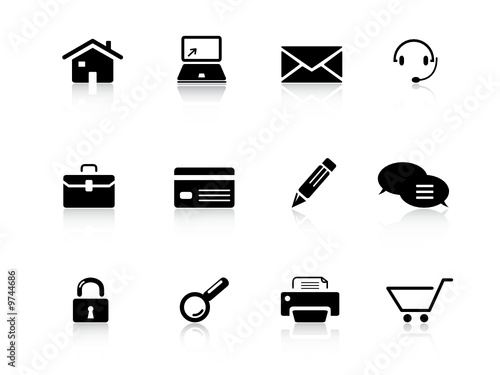 Web icons set from series photo