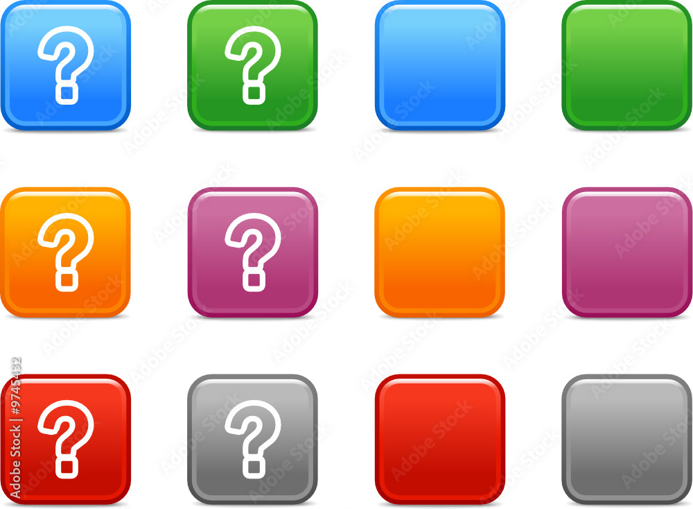 Color buttons with help icon Color buttons with help icon
