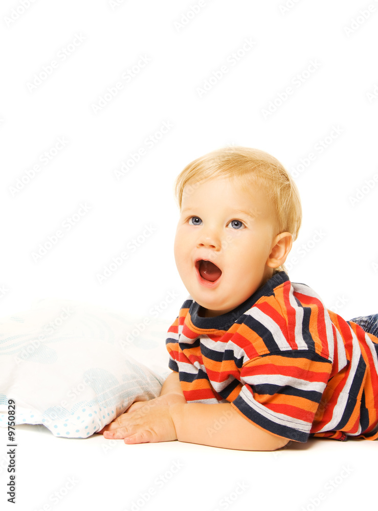 Beautiful young child ready to sleep Beautiful young child ready to sleep