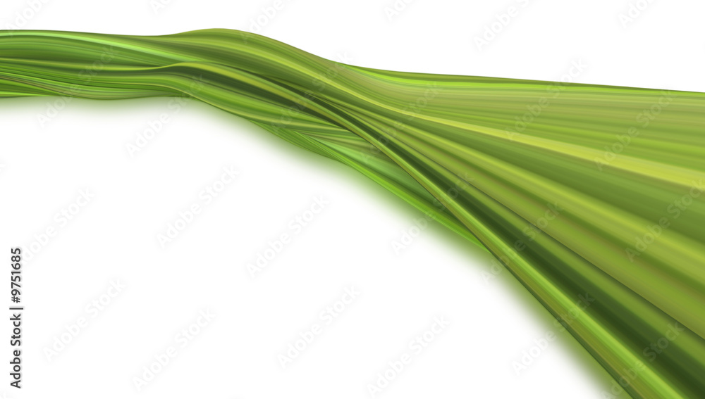 abstract green wave isolated abstract green wave isolated
