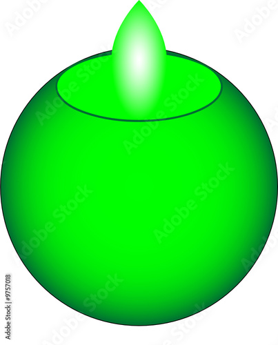 Lampe verte 001