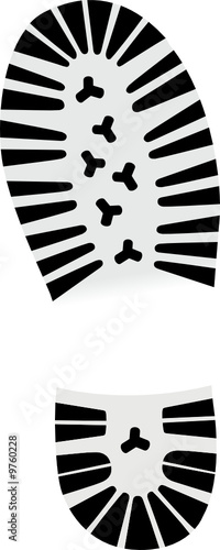 The trace on the white background