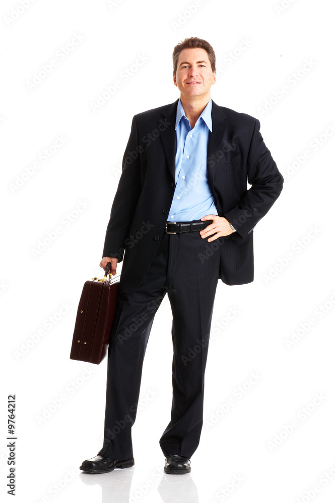 Young smiling businessman. Isolated over white background. Young smiling businessman. Isolated over white background.