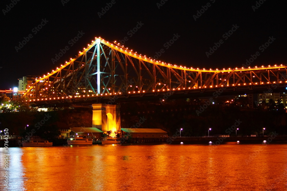 Brisbane Story Bridge At Night