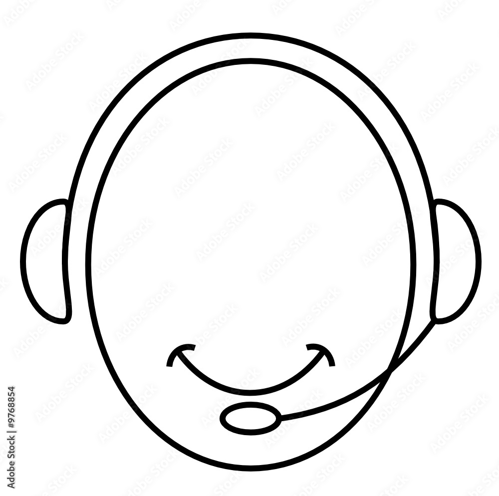 Smily Helpdesk Operator with Headset Smily Helpdesk Operator with Headset