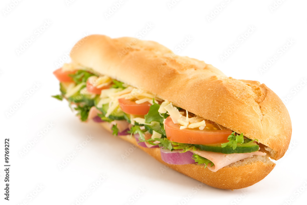 Fresh ham & cheese salad French stick Fresh ham & cheese salad French stick