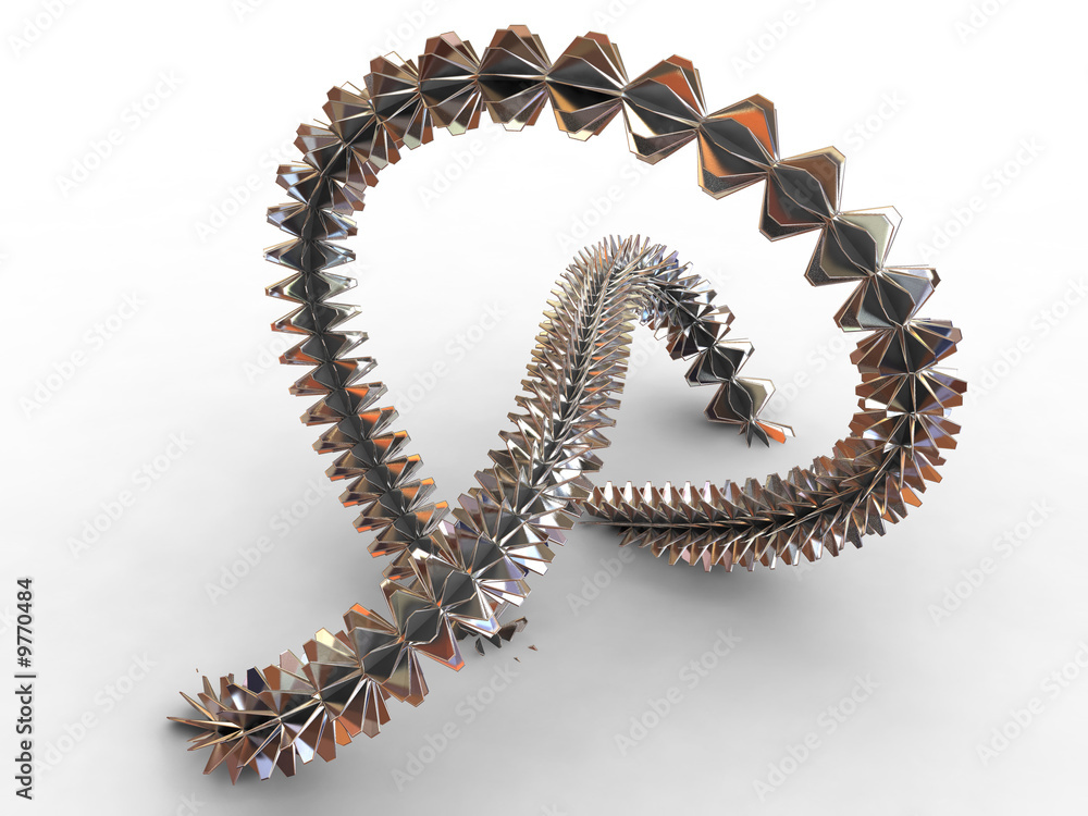 torus knot. 3d torus knot. 3d