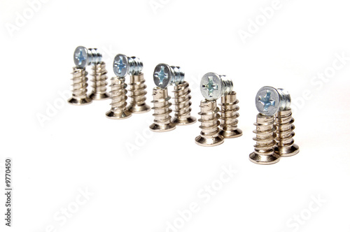 screws, isolated on white