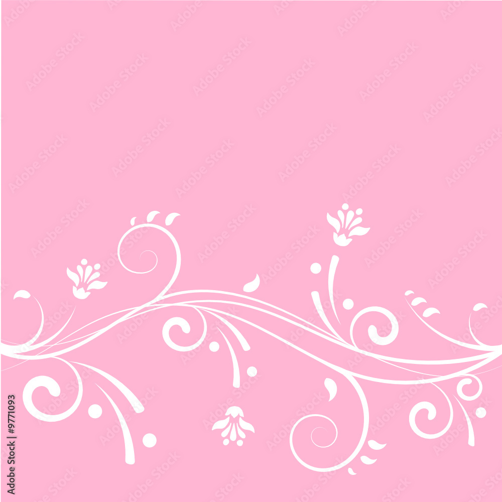 Vector floral abstract background