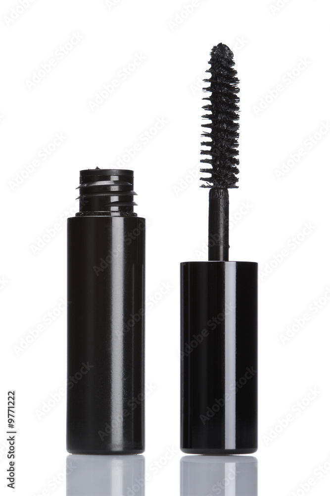 Eye makeup reflected on white background. Shallow DOF Eye makeup reflected on white background. Shallow DOF