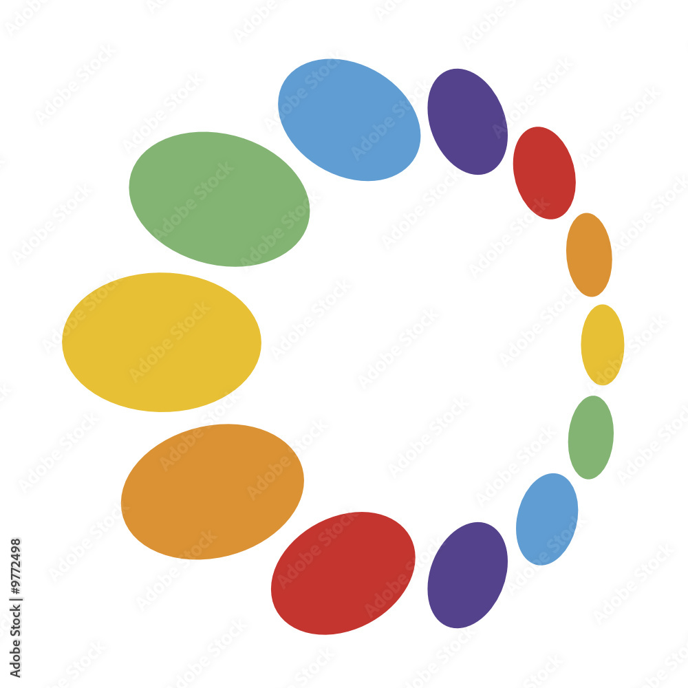 Cercle chromatique images vectorielles, Cercle chromatique