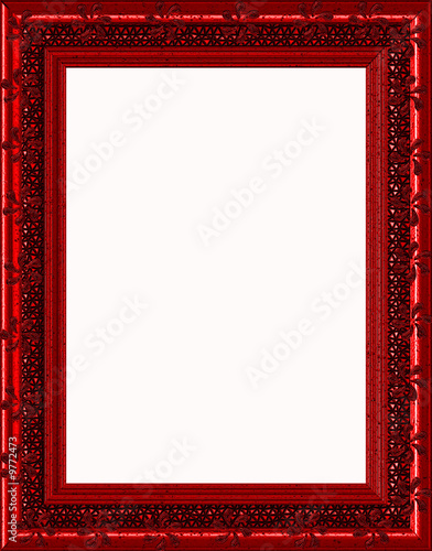 Afgang Sprout Supersonic hastighed Ruby Red Frame - With Isolated Clipping Path For Easy Edit Stock  Illustration | Adobe Stock