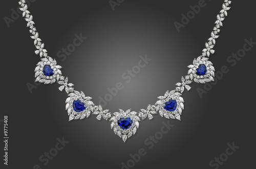 blue sapphire necklace