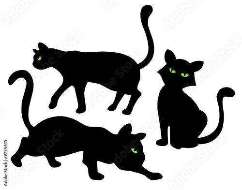 Cats silhouettes