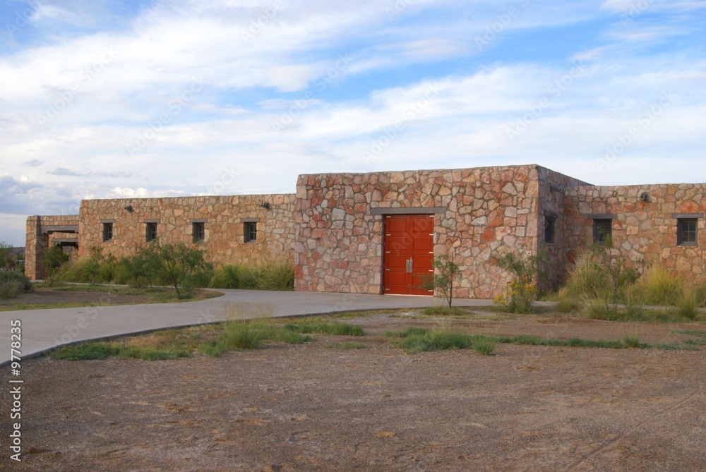 Stone building at the Bottomless Lakes State Park in Southeast New Mexico