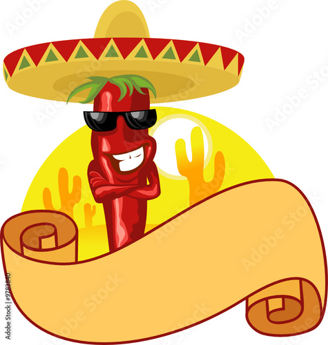 hot chili and banner