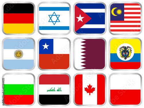 Free Download national flags square icon set 4 - GFXLoad