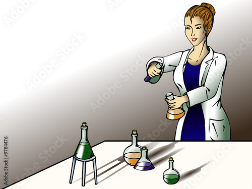 Female scientist in the lab