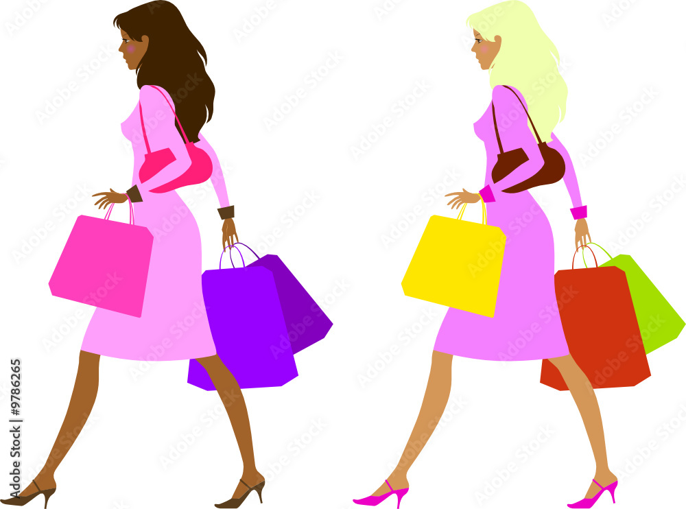 Ladies after shopping