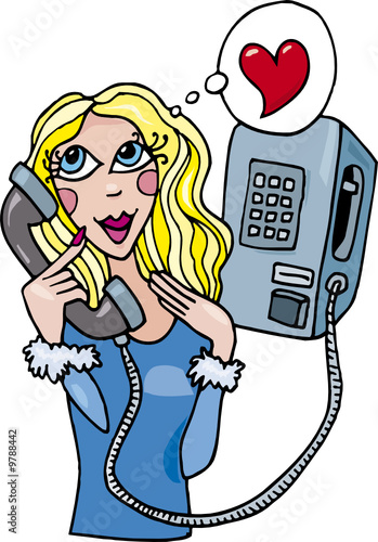 girl blonde phone
