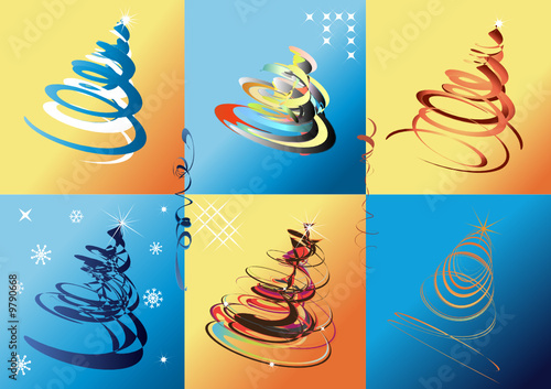 Abstract Christmas tree collection