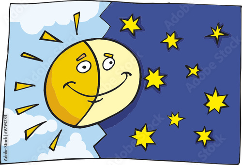 sun and moon