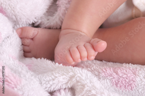 baby feet close up