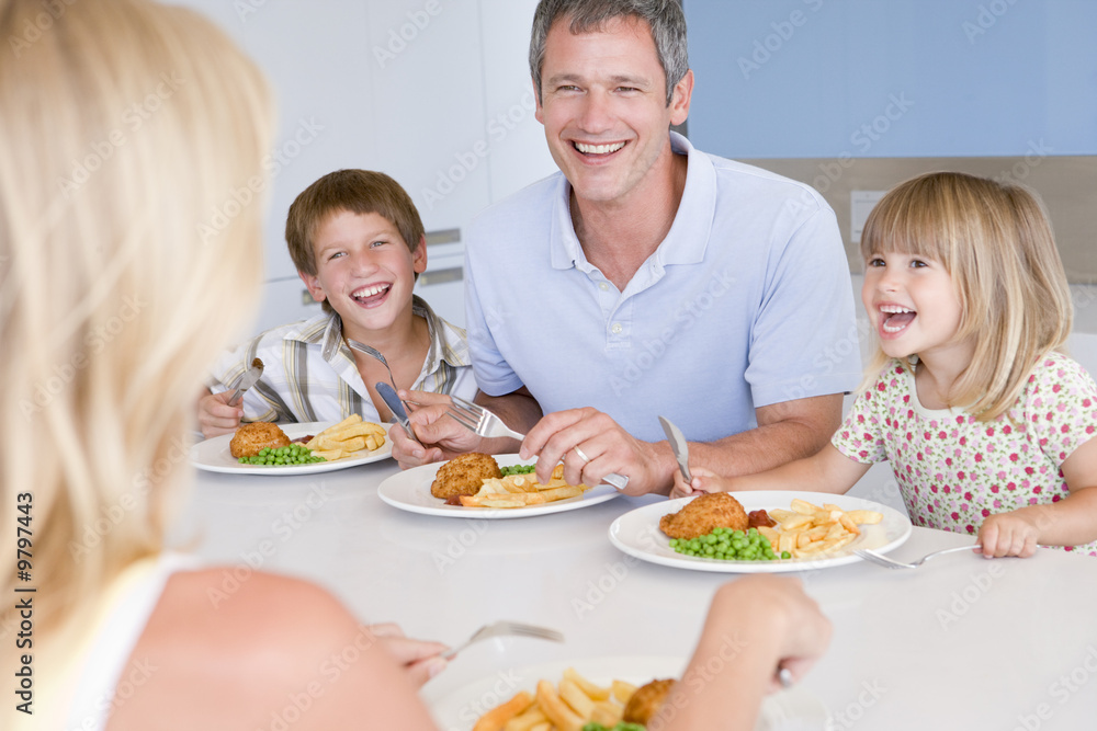 Family Eating A meal,mealtime Together Family Eating A meal,mealtime Together