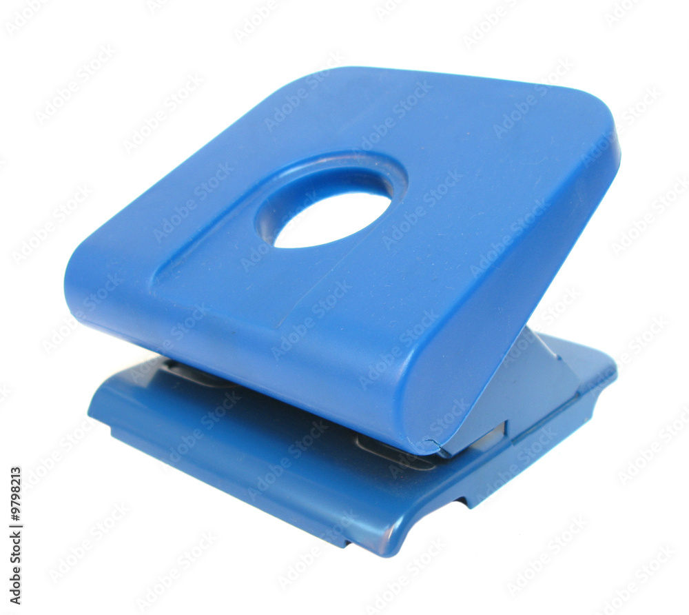 Puncher hole punch office tool on white Puncher hole punch office tool on white