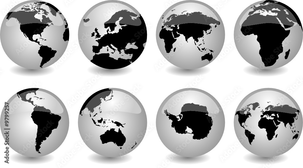 Obraz premium glossy globes