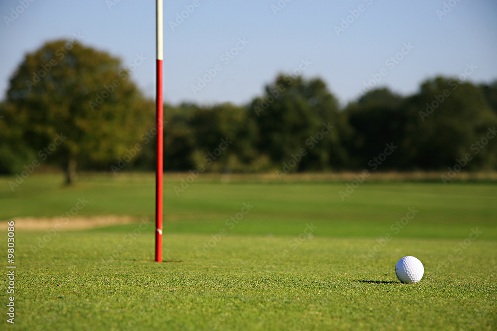 Obraz premium balle sur le green