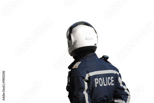 policier détouré