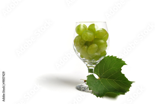 Cluster of glass with grape...