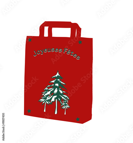 Sac shopping de Noël
