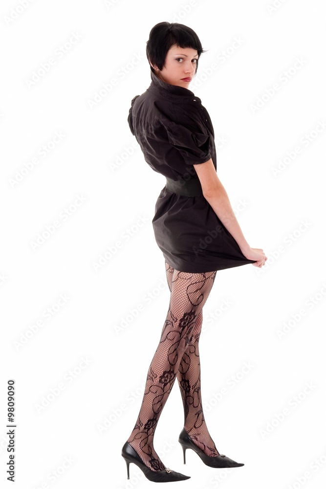 Fototapeta premium Sexy young woman isolated on white background