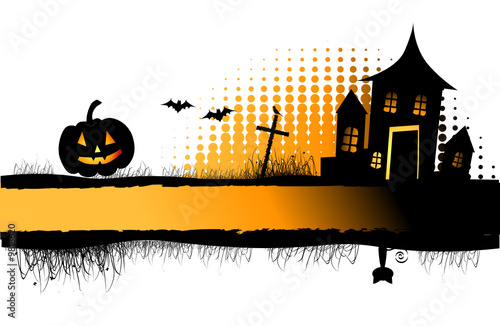 Halloween night frame