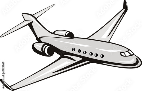 Corporate jet plane