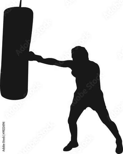 Boxer am Sandsack