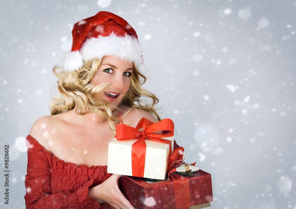 Santa 2_2 beautiful Santa-woman Santa 2_2 beautiful Santa-woman