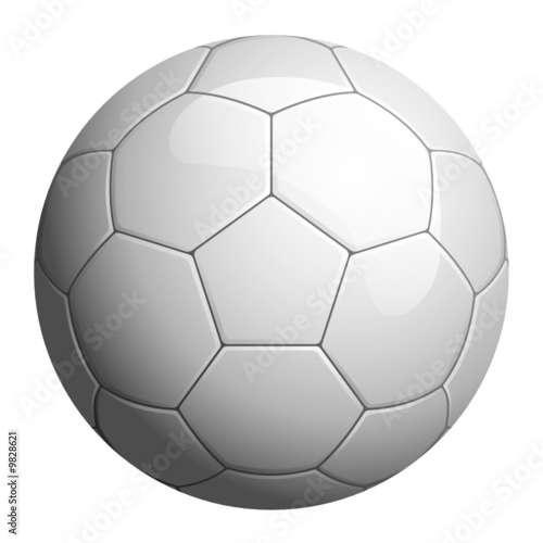 Pallone da calcio bianco