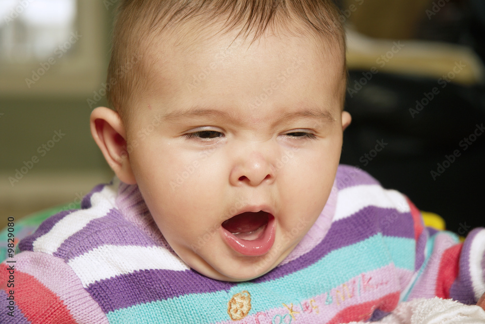 Baby yawning Baby yawning