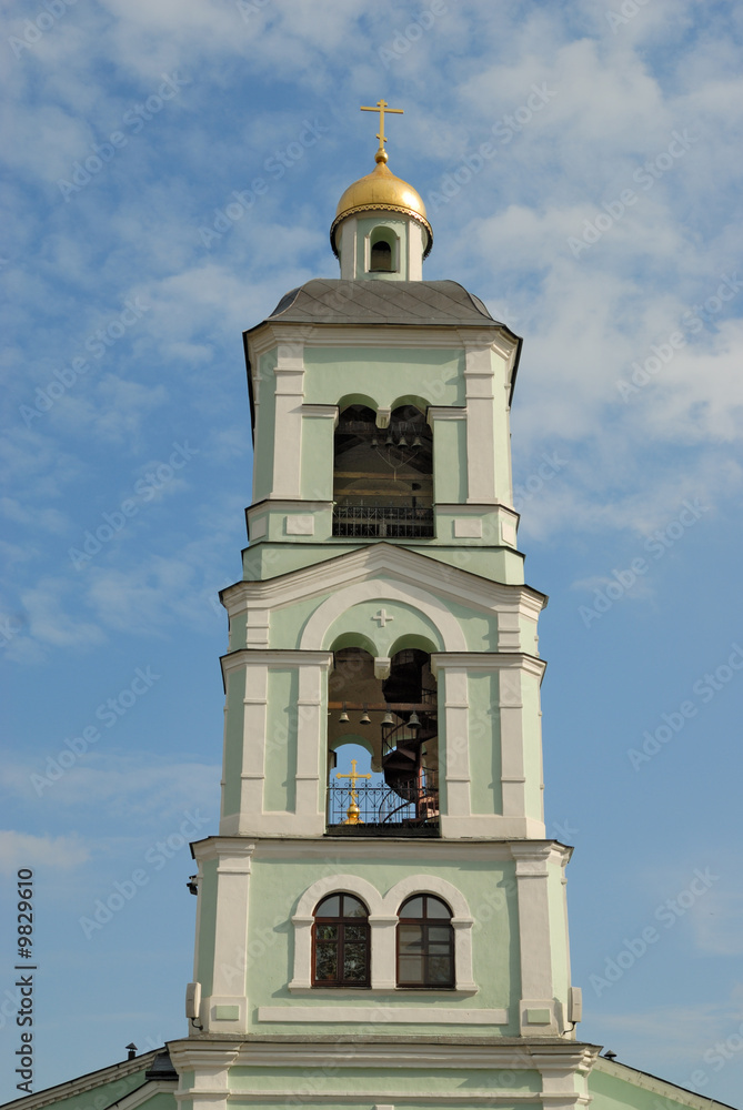 Belltower of orthodox russian church