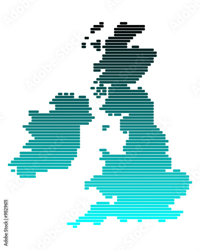 Karte der Britischen Inseln