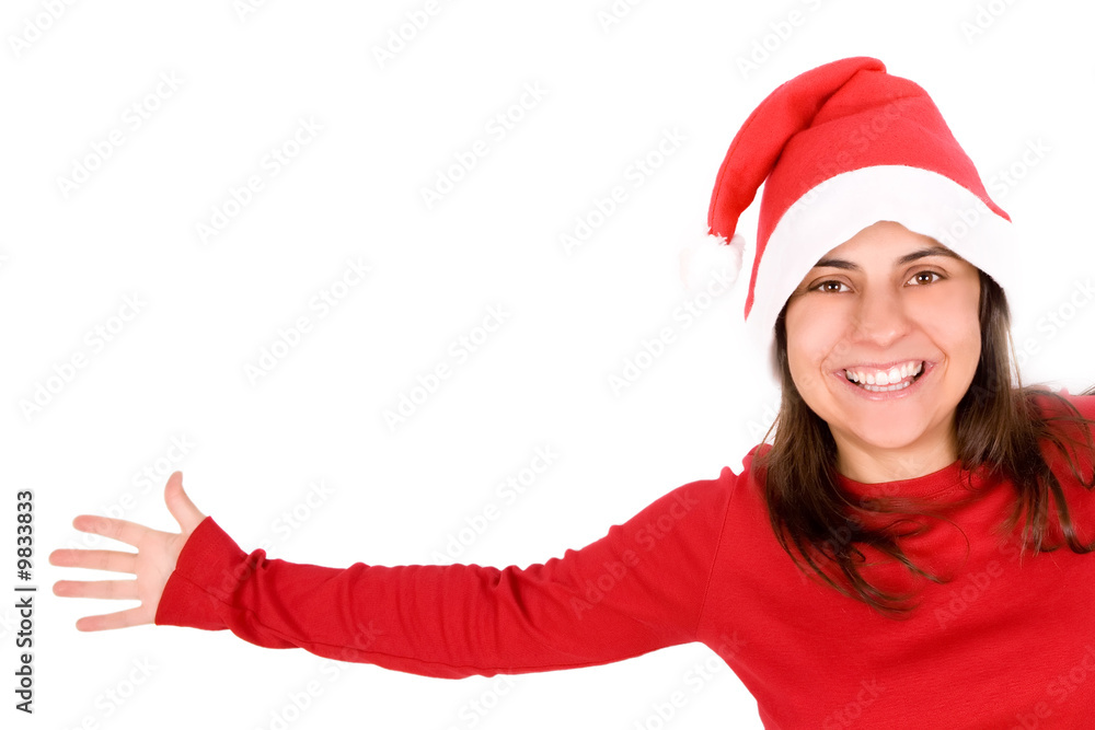beautiful young woman celebrating christmas holiday beautiful young woman celebrating christmas holiday