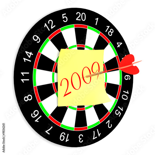 Darts on a white background...