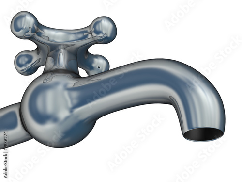 faucet on a white backgroun...