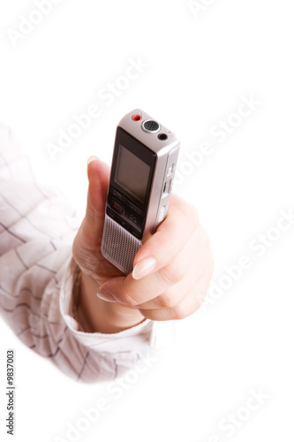 Billede på lærred dictaphone