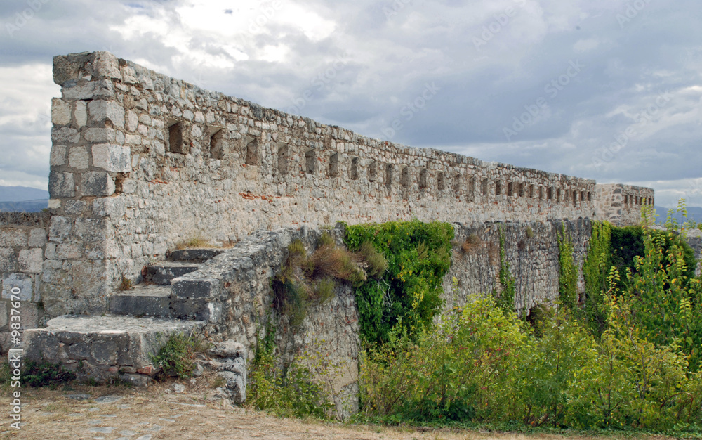 View of stone Walls at Knin Fortress - Croatia