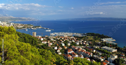 View of Split coast from Marian hill - Croatia