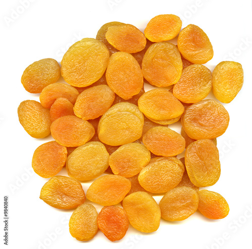 Pile of dried apricots for texture or background